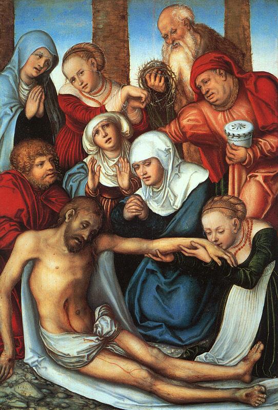 Lucas  Cranach The Lamentation_2 oil painting image